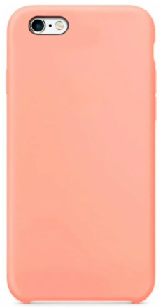  Чехол-накладка i-Phone 6/6s Silicone icase №27 персиковая