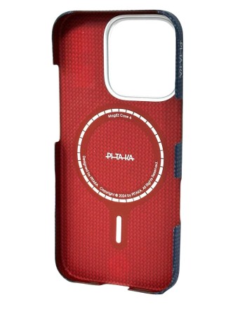  Накладка для i-Phone 16 Pro Max 6.9&quot; Pitaka PTK Tactile Woven case черно-синий