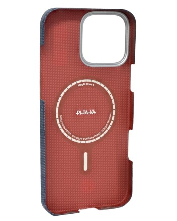  Накладка для i-Phone 16 Pro Max 6.9&quot; Pitaka PTK Tactile Woven case черно-синий