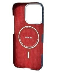 Накладка для i-Phone 16 Pro Max 6.9&quot; Pitaka PTK Tactile Woven case черно-синий