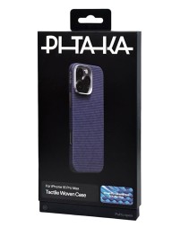Накладка для i-Phone 16 Pro Max 6.9" Pitaka PTK Tactile Woven case черно-синий
