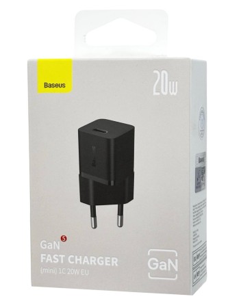  Сетевое зар. устр. Baseus GaN5 Fast Charger 1C 20W CCGN050101 черное