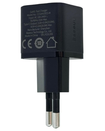  Сетевое зар. устр. Baseus GaN5 Fast Charger 1C 20W CCGN050101 черное
