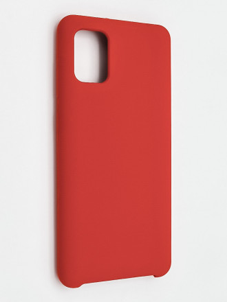 Накладка для Samsung Galaxy A31 Silicone cover без логотипа красная