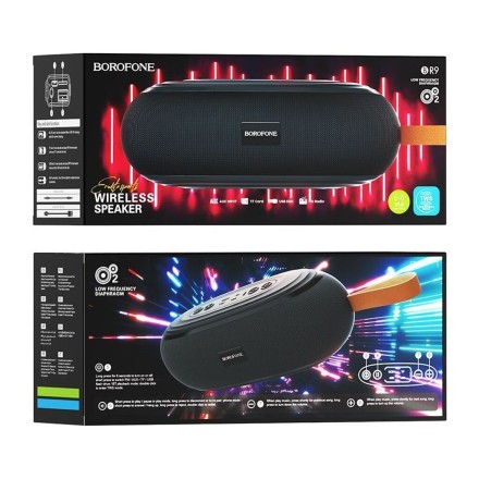  Bluetooth колонка Borofone BR9 BT5.0/1200mAh/5ч/6Вт/IPX5/MicroSD/FM/AUX черная