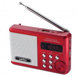 Perfeo мини-аудио Sound Ranger, УКВ+FM, MP3 (USB/microSD), AUX, BL-5C 1000mAh, красный (PF-SV922RED)