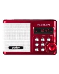 Perfeo мини-аудио Sound Ranger, УКВ+FM, MP3 (USB/microSD), AUX, BL-5C 1000mAh, красный (PF-SV922RED)