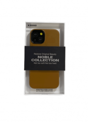 Накладка для i-Phone 14 K-Doo Noble кожаная светло-коричневая