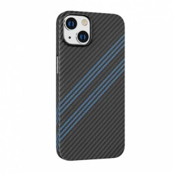 Накладка для i-Phone 14 Hoco Cave Slim case черно-синий