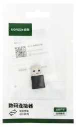 Переходник USB3.0 (папа) на Type-C (мама) Ugreen US701черный