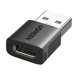 Переходник USB3.0 (папа) на Type-C (мама) Ugreen US701черный