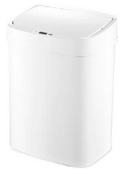Умное мусорное ведро Ninestars Stainless Steel Sensor Trash Can 12л (DZT-12-28) белое