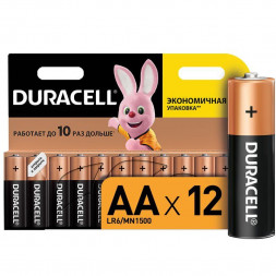Батарейка алкалиновая Duracell Basic AA/LR6/BL12
