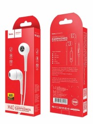 Стереонаушники Hoco M40 с микрофоном белые