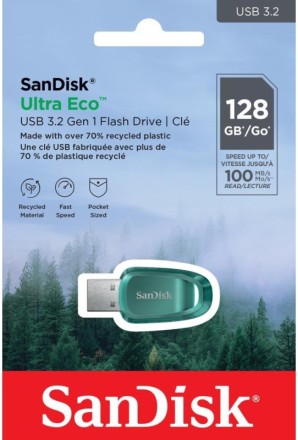  3.2 USB флеш накопитель SanDisk 128GB Ultra Eco морская волна SDCZ96-128G-G46