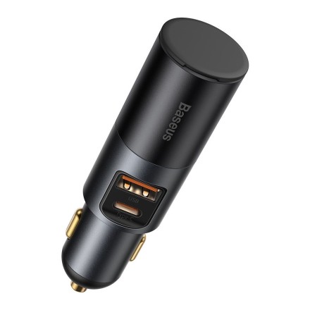  Автомобильное заряд. устр. Baseus Share 1USB/1C 3.4A 60W CCBT-C0G черное