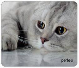 Perfeo Коврик для компьютерной мыши "Cat", Рис.22 (180*220*2 мм), ткань+резиновое основание