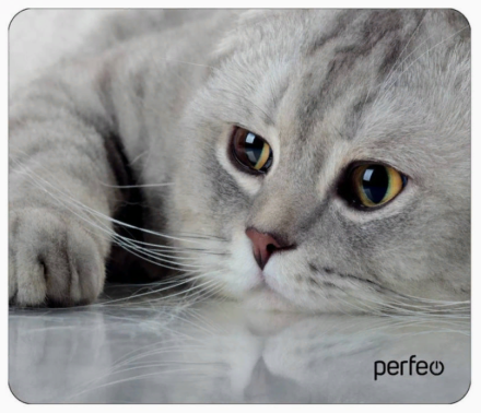  Perfeo Коврик для компьютерной мыши "Cat", Рис.22 (180*220*2 мм), ткань+резиновое основание