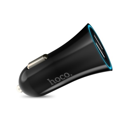  Автомобильное заряд. устр. Hoco UC204 2USB 2.4A черное