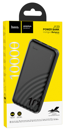  Powerbank Hoco J123 Element 10000mAh 2USB/1C/Micro черный