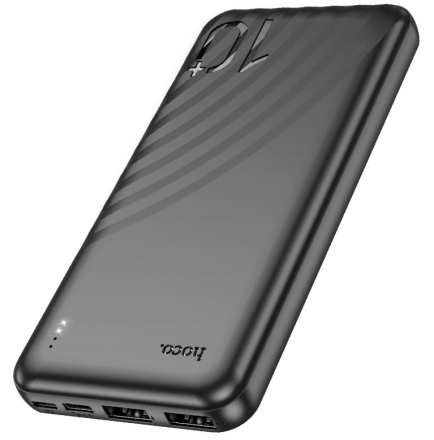  Powerbank Hoco J123 Element 10000mAh 2USB/1C/Micro черный