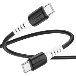 Usb Кабель-зарядка Type-C на Type-C Hoco X82 3A 60W 1м силиконовый черный