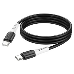 Usb Кабель-зарядка Type-C на Type-C Hoco X82 3A 60W 1м силиконовый черный