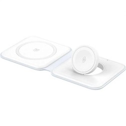 Беспроводное зарядное устройство 2в1 Recci RCW-35 15W белое