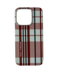 Накладка для i-Phone 15 Pro 6.1" Pitaka Magez Case 5 Aramid Fiber красно-белый
