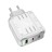  Сетевое зар. устр. Hoco C139A 1USB/2C 65W белое