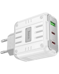 Сетевое зар. устр. Hoco C139A 1USB/2C 65W белое