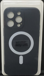 Накладка для iPhone 14 Pro Max 6.7&quot; Magsafe силикон черная