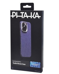 Накладка для i-Phone 16 Pro 6.3&quot; Pitaka PTK Tactile Woven case черно-синий