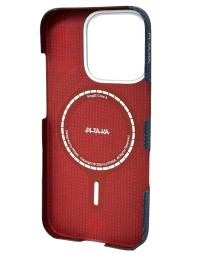 Накладка для i-Phone 16 Pro 6.3&quot; Pitaka PTK Tactile Woven case черно-синий