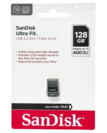  3.0 USB флеш накопитель SanDisk CZ430 Ultra Fit 128GB Ultra (SDCZ430-128G-G46) черный