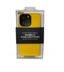 Накладка для i-Phone 14 Pro Max K-Doo Noble кожаная желтая