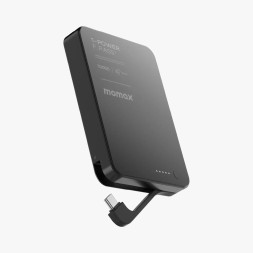 Powerbank магнитный с MagSafe Momax 1-Power F.Pass+ 10000mAh IP158D черный