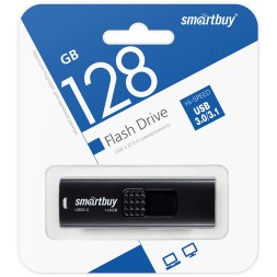 3.1 USB флеш накопитель SmartBuy 128GB Fashion (SB128GB3FSK) черный