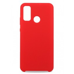Накладка для Huawei Honor 9X Lite Silicone cover без логотипа красная