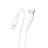  Usb Кабель-зарядка Lightning Borofone BX18 Optimal 2.4A 1м силиконовый белый