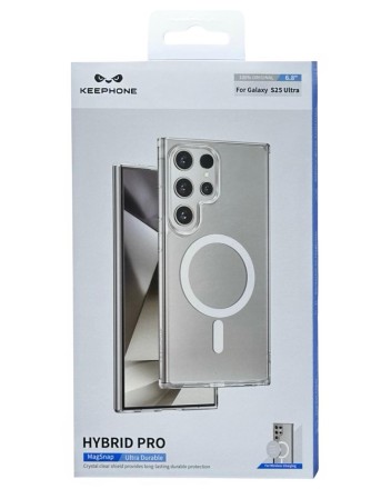  Накладка для Samsung Galaxy S25 Ultra Keephone Hybrid Pro Magsnap прозрачный