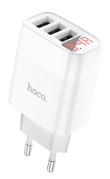 Сетевое зар. устр. Hoco C93A 3USB 3.4A белое