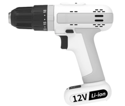 Аккумуляторная ударная дрель-шуруповерт MarsWorker 12V Lithium Impact Drill белая