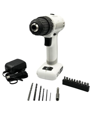  Аккумуляторная ударная дрель-шуруповерт MarsWorker 12V Lithium Impact Drill белая