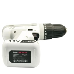 Аккумуляторная ударная дрель-шуруповерт MarsWorker 12V Lithium Impact Drill белая