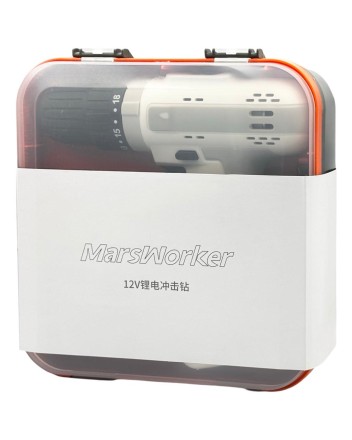 Аккумуляторная ударная дрель-шуруповерт MarsWorker 12V Lithium Impact Drill белая