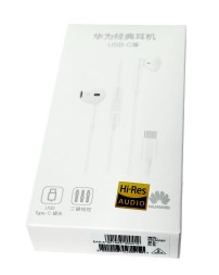 Стереонаушники Huawei CM33 с микрофоном Type-C белые