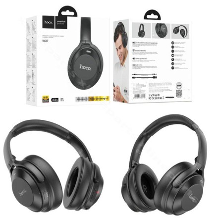  Стереонаушники Bluetooth полноразмерные Hoco W37 Sound Active Noise V5.3/33ч черный