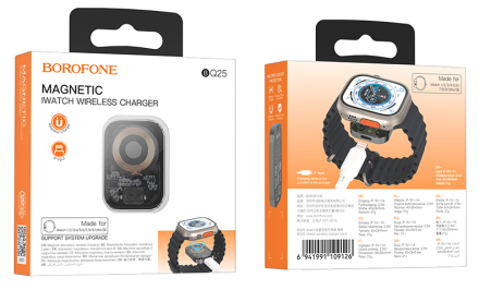  Беспроводное зарядное устройство для Apple Watch Borofone BQ25 серое