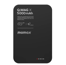 Powerbank магнитный с MagSafe Momax Q. Mag X 5000mAh IP116A черный